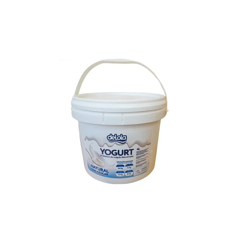 Yogurt Probiótico,  Natural c/azúcar (4 L)